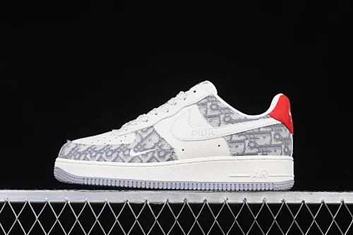 All Categories Nk Air Force 1 Air Force Series Nk Air Force 1 Low Air Force Low Nk Air Force 1'07 Low Dior Joint-Gray Pattern Air Force One Low-top Casual Sneakers DF0188-021